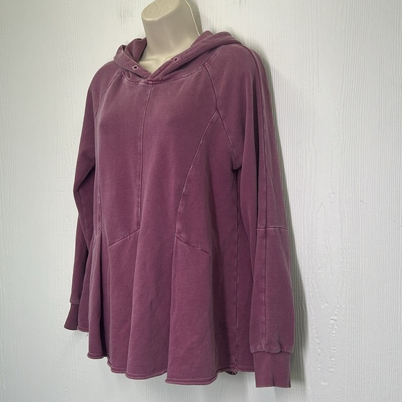 Anthropologie - Pilcro And The Letter Press Flynn Rose Pink Lightweight Hoodie M - Picture 8 of 15